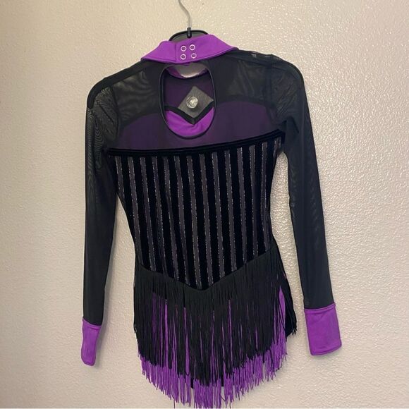 Weissman dance costume black vest You're The Cream In My Coffee 13575 child MC - Picture 3 of 9